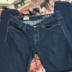 107.  GAP 1969 Women's Deep Indigo Skinny Jeans